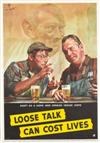 VARIOUS ARTISTS. LOOSE TALK. Group of 10 posters. 1942. Each appromixately 20x14 inches, 51x35 cm. British and American Ambulance Corps